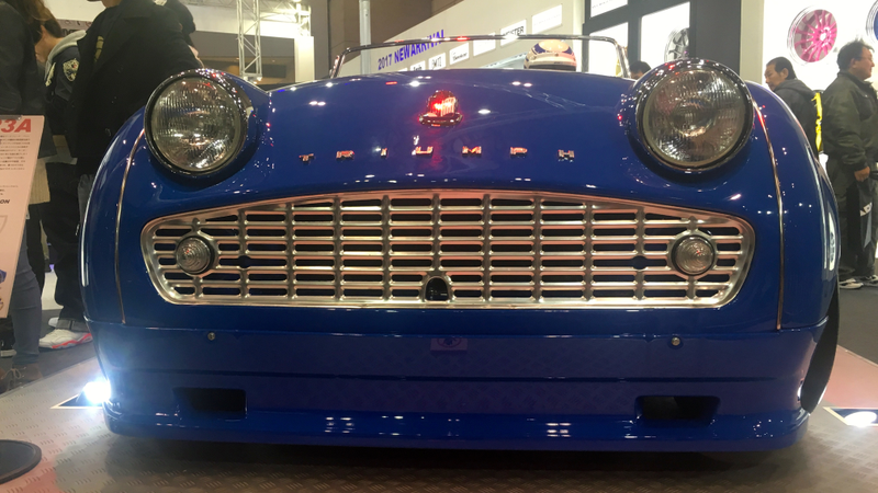 Illustration for article titled Surprisingly This Old Triumph Was The Classiest Automobile At Tokyo Auto Salon